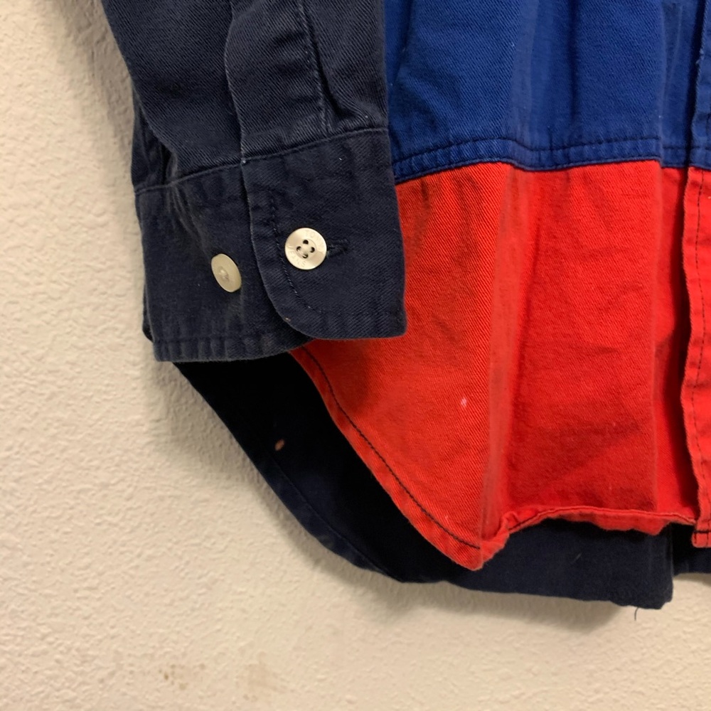 Tommy Hilfiger Medium Color Block Button Up Shirt - image 4